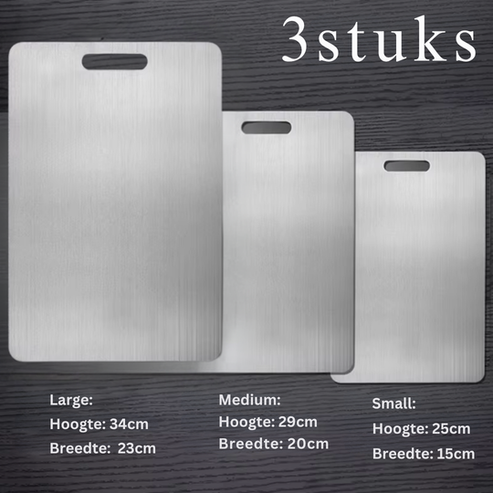 EverBoard™ RVS Snijplank Set